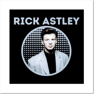 rick astley || light blue Posters and Art